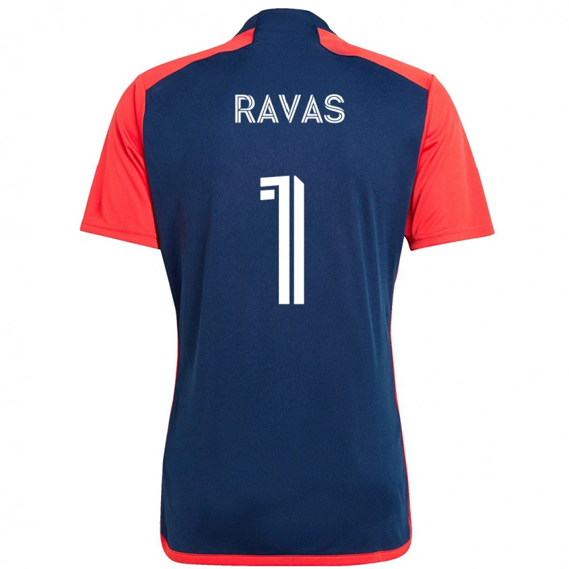 Danxen Niño Camiseta Henrich Ravas #1 Azul Rojo 1ª Equipación 2025/26 La Camisa México