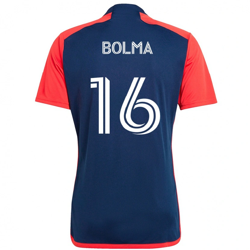 Danxen Niño Camiseta Josh Bolma #16 Azul Rojo 1ª Equipación 2025/26 La Camisa México