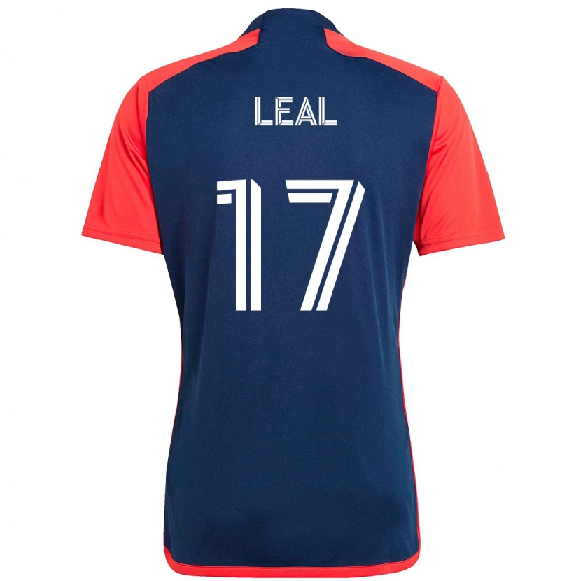 Danxen Niño Camiseta Patrick Leal #17 Azul Rojo 1ª Equipación 2025/26 La Camisa México