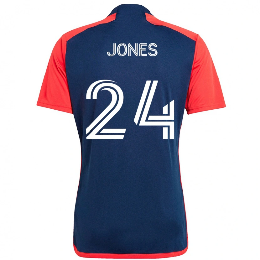 Danxen Niño Camiseta Dejuan Jones #24 Azul Rojo 1ª Equipación 2025/26 La Camisa México