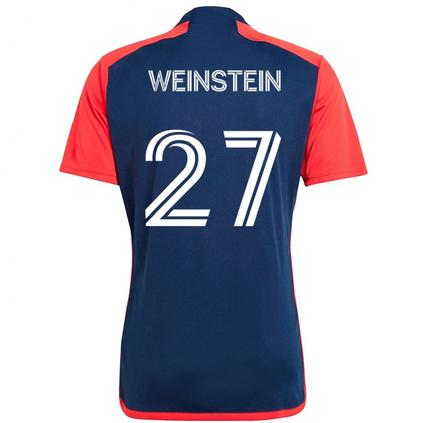 Danxen Niño Camiseta Max Weinstein #27 Azul Rojo 1ª Equipación 2025/26 La Camisa México