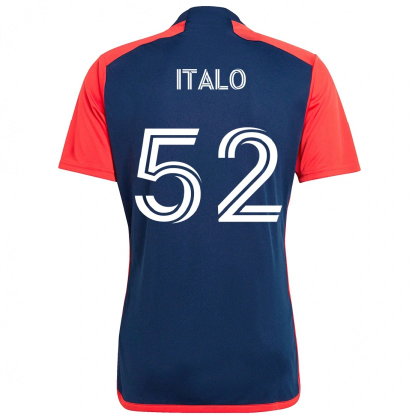Danxen Niño Camiseta Ítalo #52 Azul Rojo 1ª Equipación 2025/26 La Camisa México