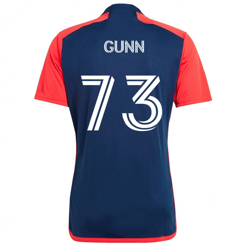 Danxen Niño Camiseta Jd Gunn #73 Azul Rojo 1ª Equipación 2025/26 La Camisa México