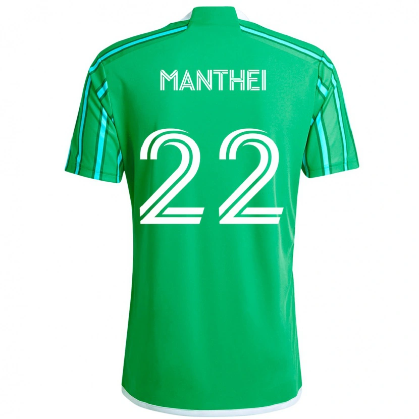 Danxen Niño Camiseta Leahi Manthei #22 Azul Claro 1ª Equipación 2025/26 La Camisa México