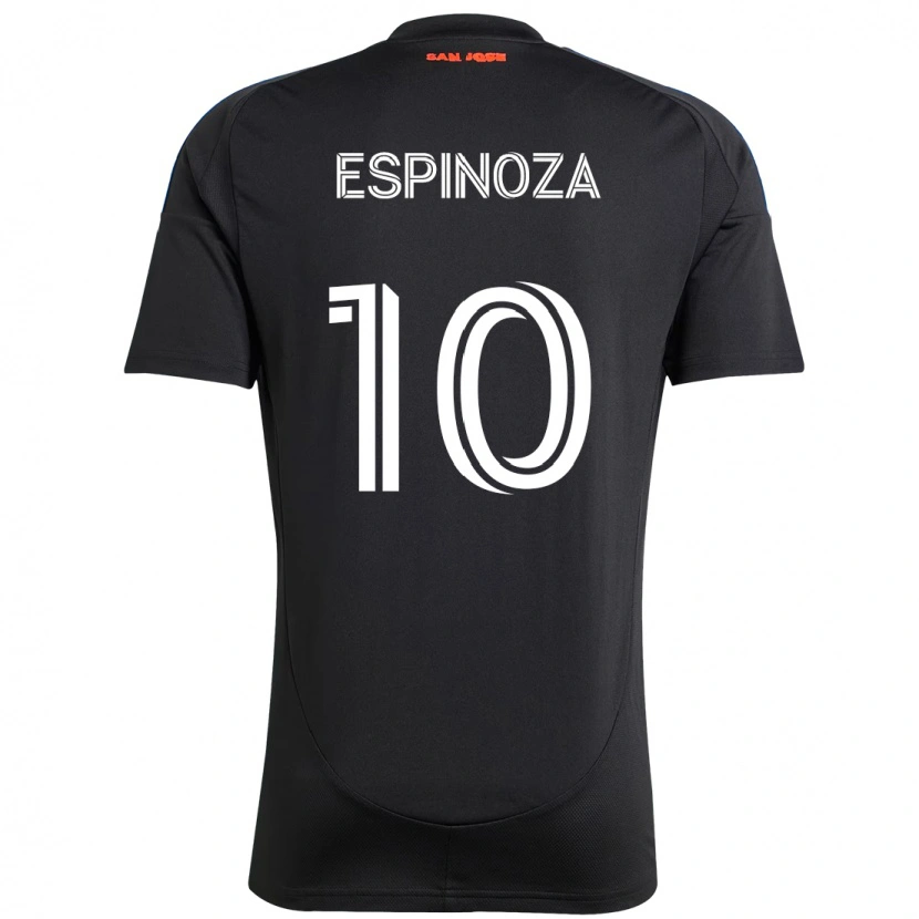 Danxen Niño Camiseta Cristian Espinoza #10 Blanco Rojo 1ª Equipación 2025/26 La Camisa México