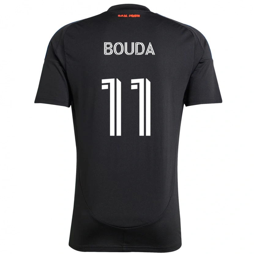 Danxen Niño Camiseta Ousseni Bouda #11 Blanco Rojo 1ª Equipación 2025/26 La Camisa México