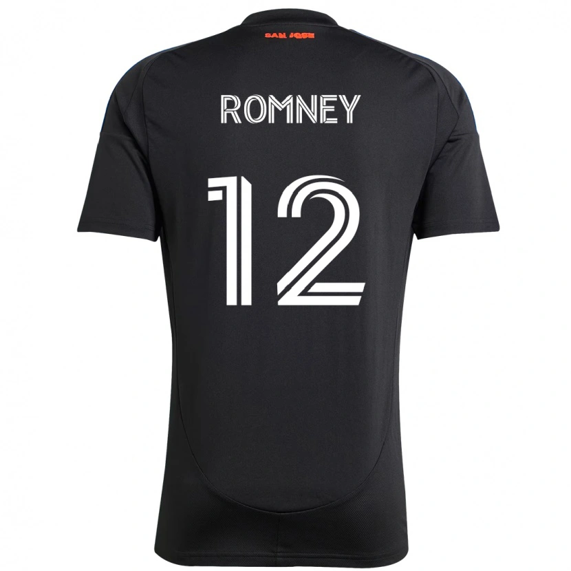 Danxen Niño Camiseta Dave Romney #12 Blanco Rojo 1ª Equipación 2025/26 La Camisa México