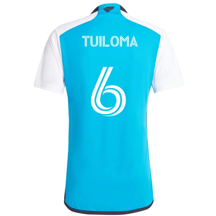 Danxen Niño Camiseta Bill Tuiloma #6 Negro Blanco 1ª Equipación 2025/26 La Camisa México