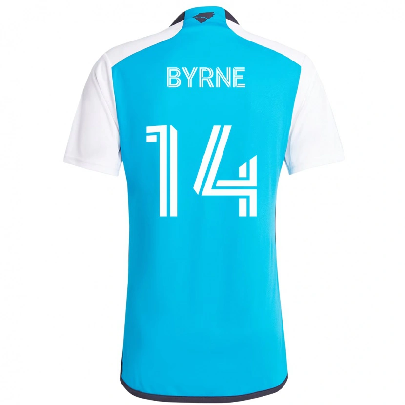 Danxen Niño Camiseta Nathan Byrne #14 Negro Blanco 1ª Equipación 2025/26 La Camisa México