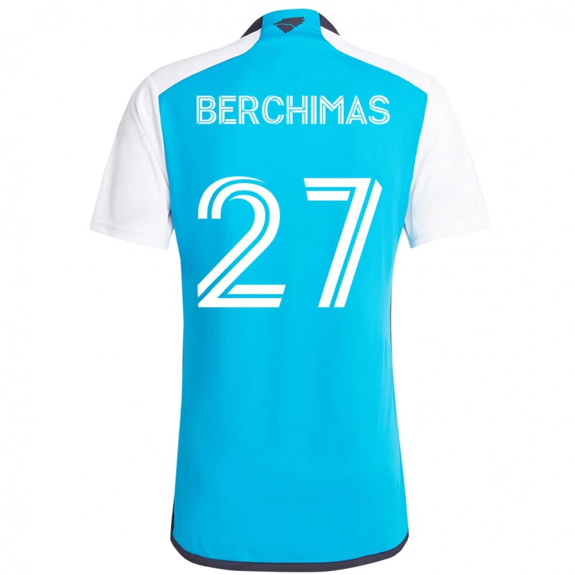 Danxen Niño Camiseta Nimfasha Berchimas #27 Negro Blanco 1ª Equipación 2025/26 La Camisa México