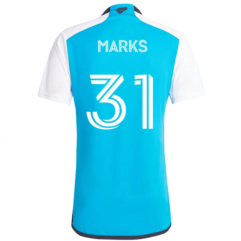 Danxen Niño Camiseta George Marks #31 Negro Blanco 1ª Equipación 2025/26 La Camisa México