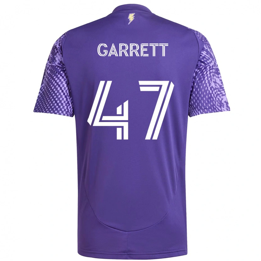 Danxen Niño Camiseta Ian Garrett #47 Blanco Morado 1ª Equipación 2025/26 La Camisa México