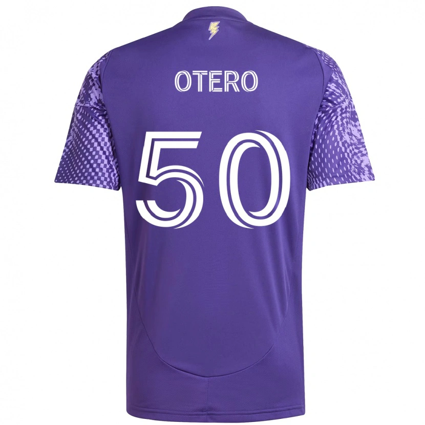 Danxen Niño Camiseta Javier Otero #50 Blanco Morado 1ª Equipación 2025/26 La Camisa México