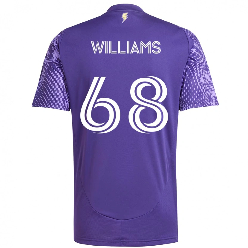 Danxen Niño Camiseta Thomas Williams #68 Blanco Morado 1ª Equipación 2025/26 La Camisa México