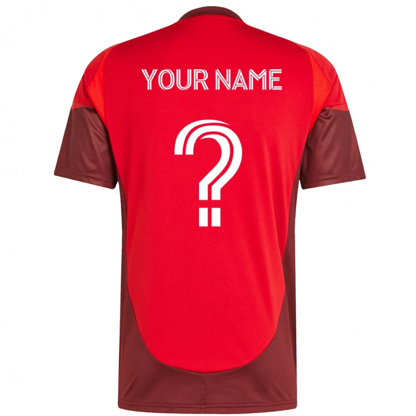 Danxen Niño Camiseta Su Nombre #0 Blanco Rojo 1ª Equipación 2025/26 La Camisa México