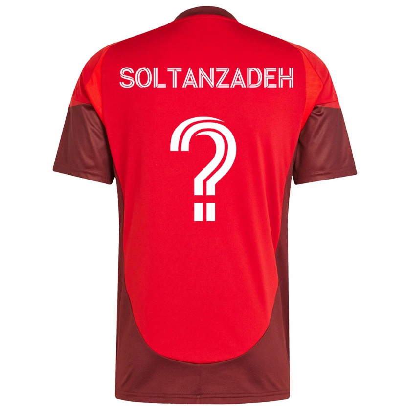 Danxen Niño Camiseta Shayan Soltanzadeh #0 Rojo Blanco 1ª Equipación 2025/26 La Camisa México