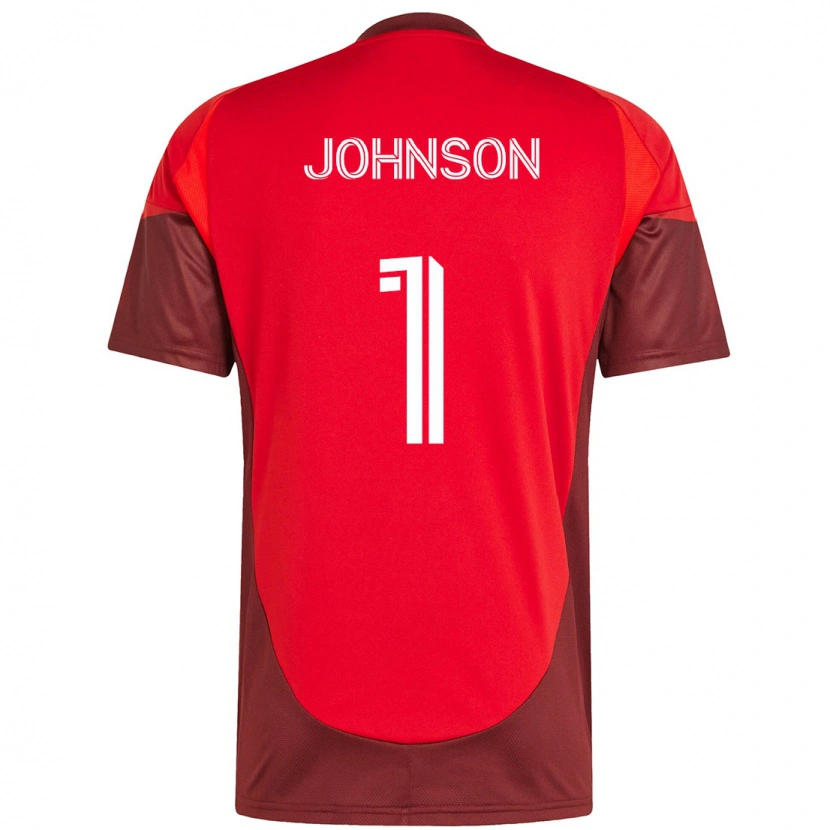 Danxen Niño Camiseta Sean Johnson #1 Rojo Blanco 1ª Equipación 2025/26 La Camisa México