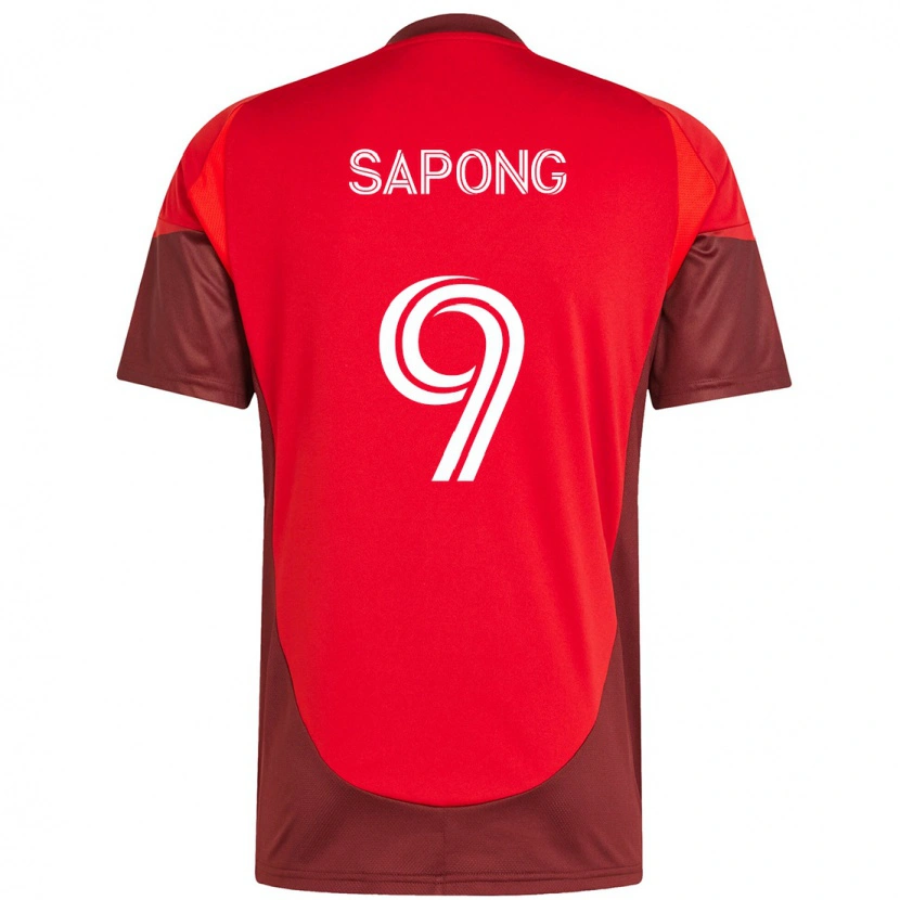 Danxen Niño Camiseta C.j. Sapong #9 Blanco Rojo 1ª Equipación 2025/26 La Camisa México