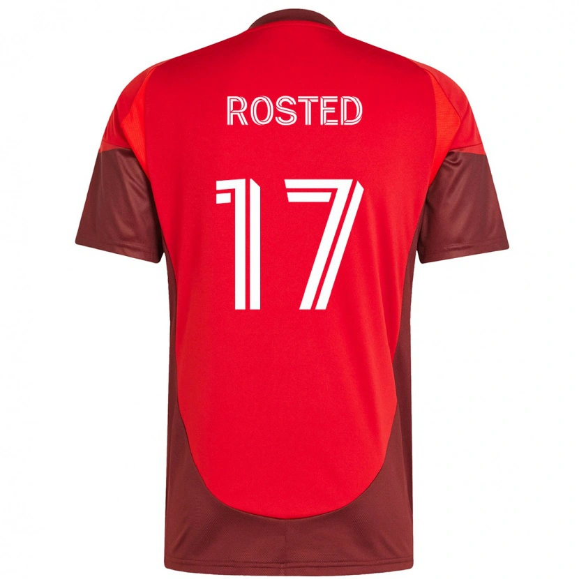 Danxen Niño Camiseta Sigurd Rosted #17 Rojo Blanco 1ª Equipación 2025/26 La Camisa México