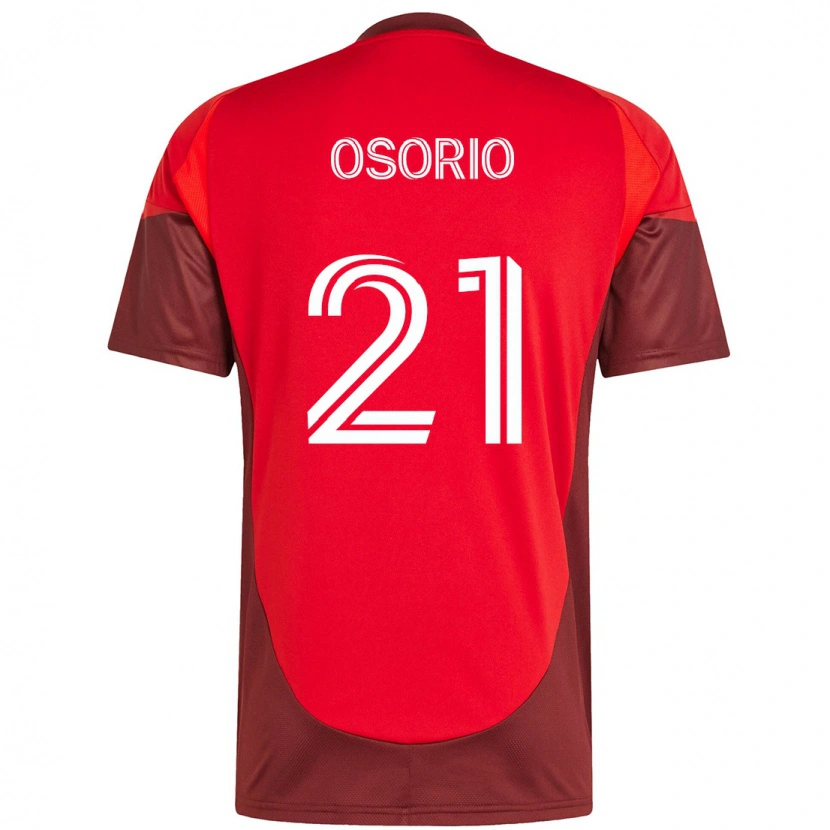 Danxen Niño Camiseta Jonathan Osorio #21 Rojo Blanco 1ª Equipación 2025/26 La Camisa México
