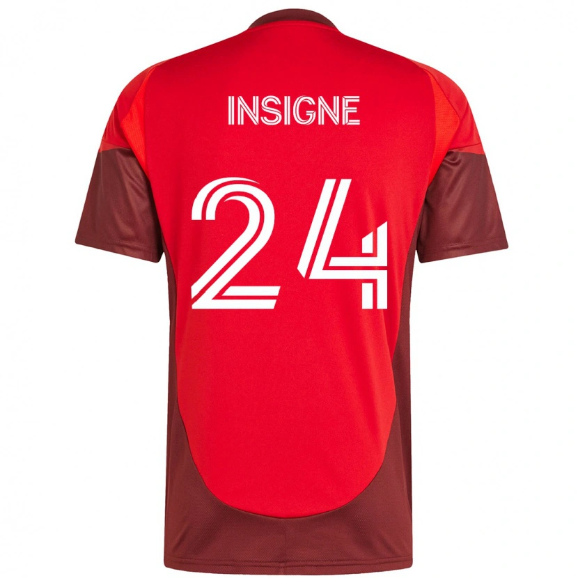 Danxen Niño Camiseta Lorenzo Insigne #24 Blanco Rojo 1ª Equipación 2025/26 La Camisa México