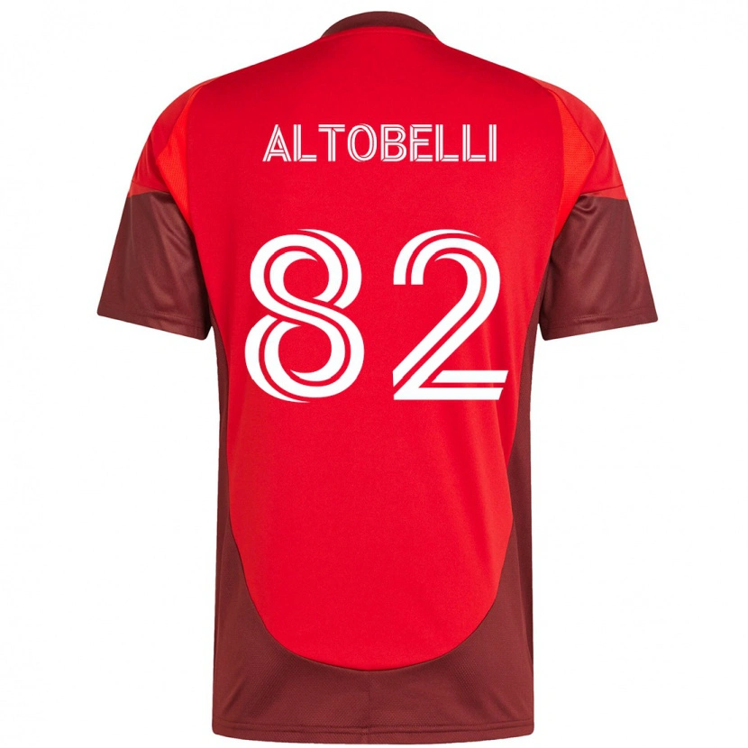 Danxen Niño Camiseta Julian Altobelli #82 Blanco Rojo 1ª Equipación 2025/26 La Camisa México