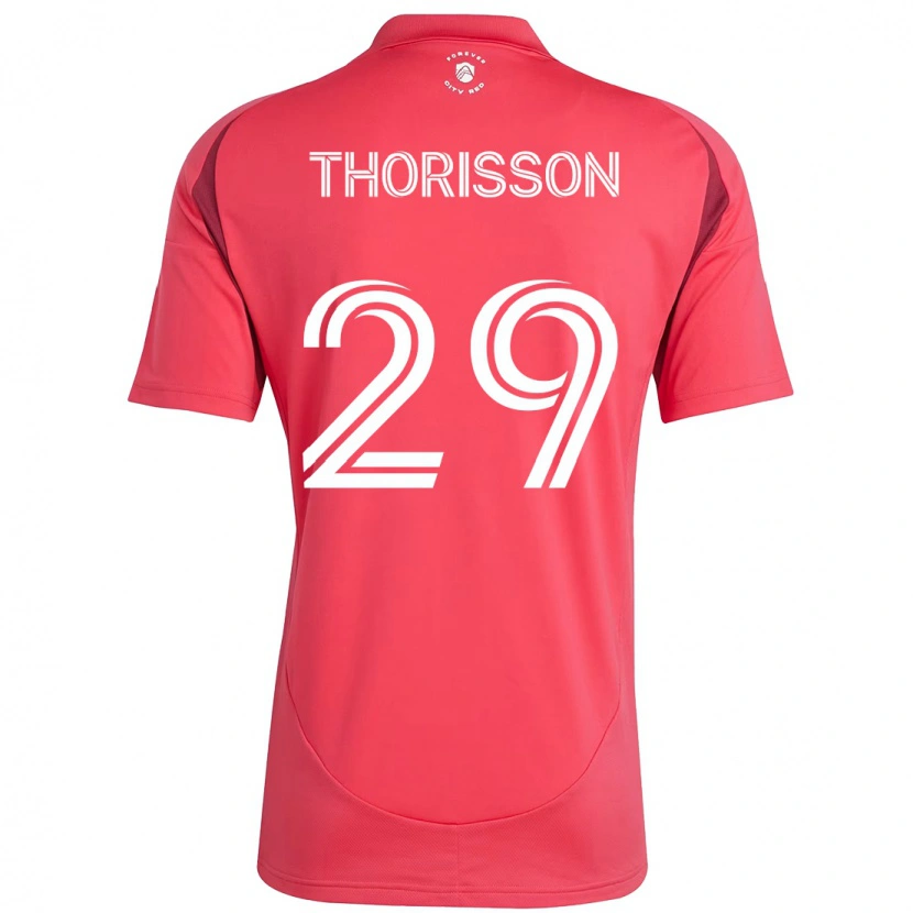 Danxen Niño Camiseta Nökkvi Thórisson #29 Magenta Blanco 1ª Equipación 2025/26 La Camisa México