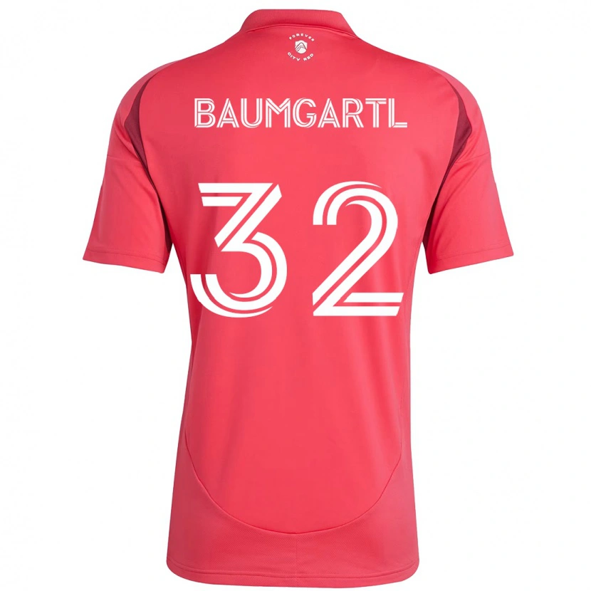 Danxen Niño Camiseta Timo Baumgartl #32 Magenta Blanco 1ª Equipación 2025/26 La Camisa México