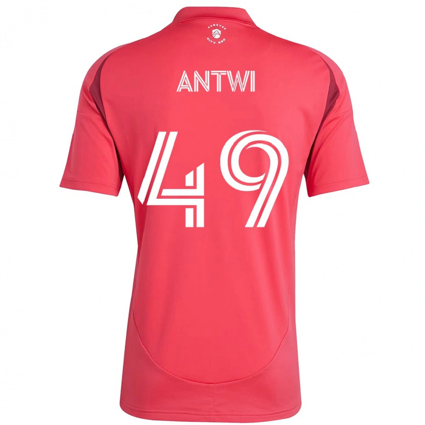 Danxen Niño Camiseta Seth Antwi #49 Magenta Blanco 1ª Equipación 2025/26 La Camisa México
