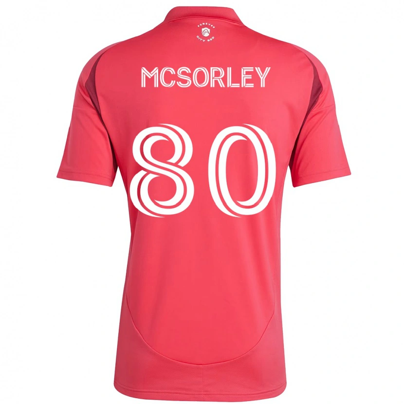 Danxen Niño Camiseta Brendan Mcsorley #80 Magenta Blanco 1ª Equipación 2025/26 La Camisa México