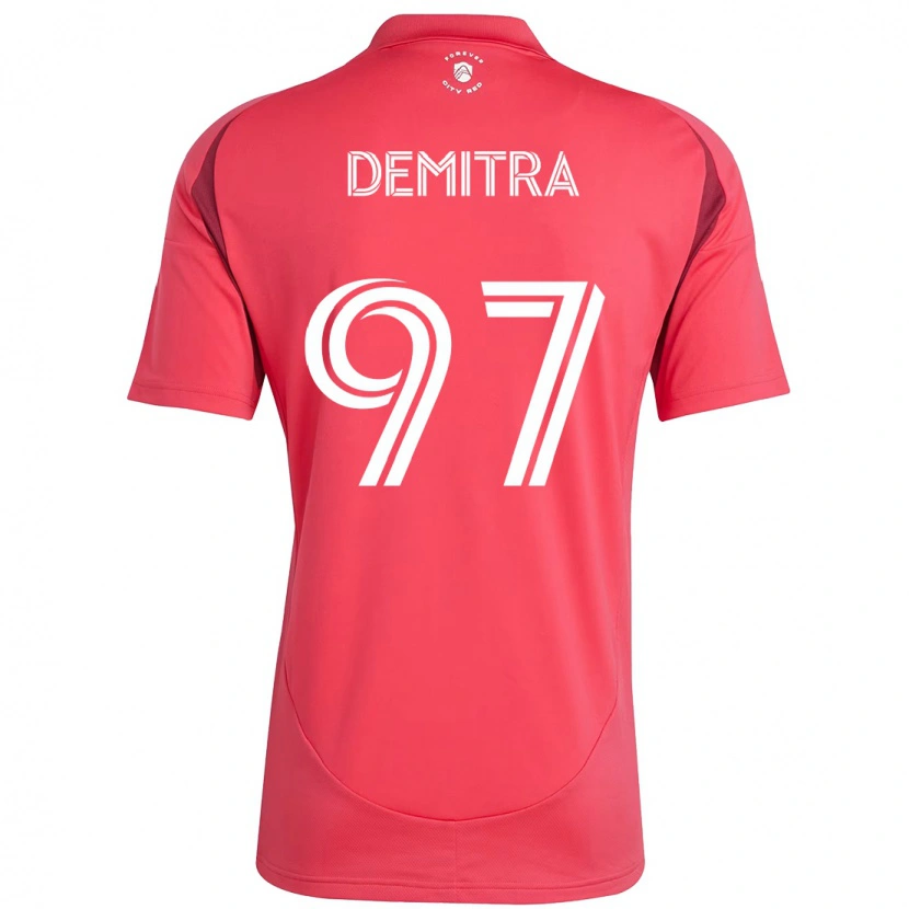 Danxen Niño Camiseta Lucas Demitra #97 Magenta Blanco 1ª Equipación 2025/26 La Camisa México