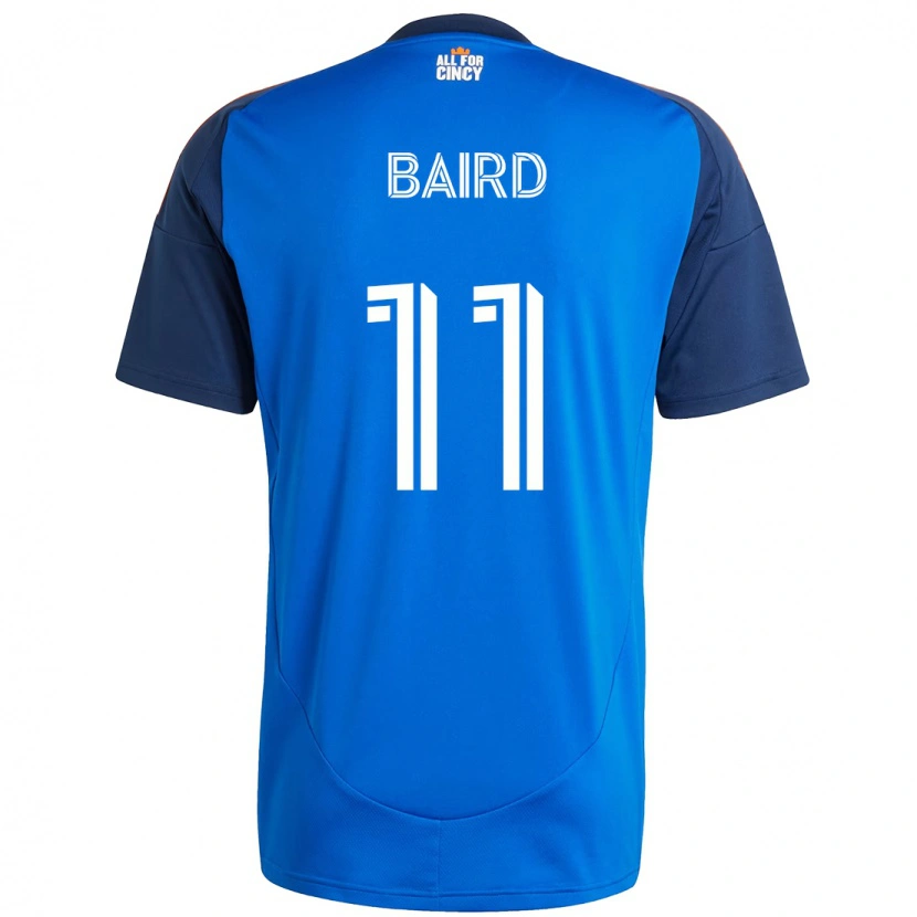 Danxen Niño Camiseta Corey Baird #11 Blanco Azul Naranja 1ª Equipación 2025/26 La Camisa México