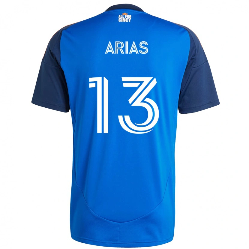 Danxen Niño Camiseta Santiago Arias #13 Blanco Azul Naranja 1ª Equipación 2025/26 La Camisa México