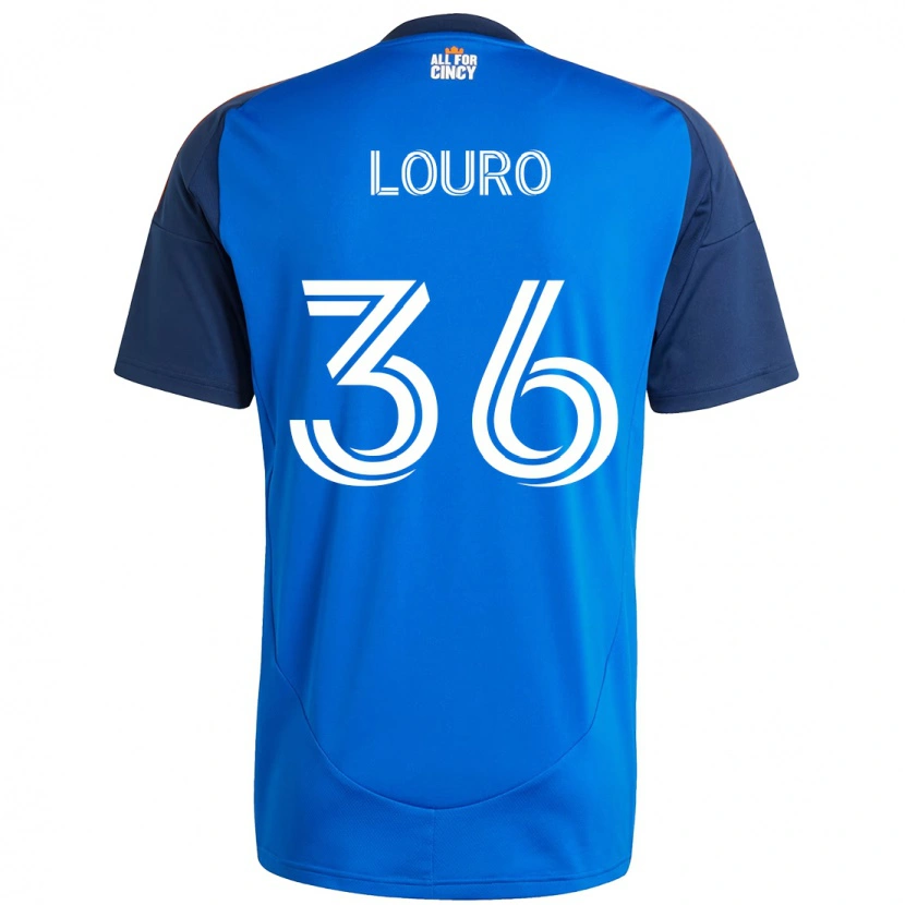 Danxen Niño Camiseta Evan Louro #36 Blanco Azul Naranja 1ª Equipación 2025/26 La Camisa México