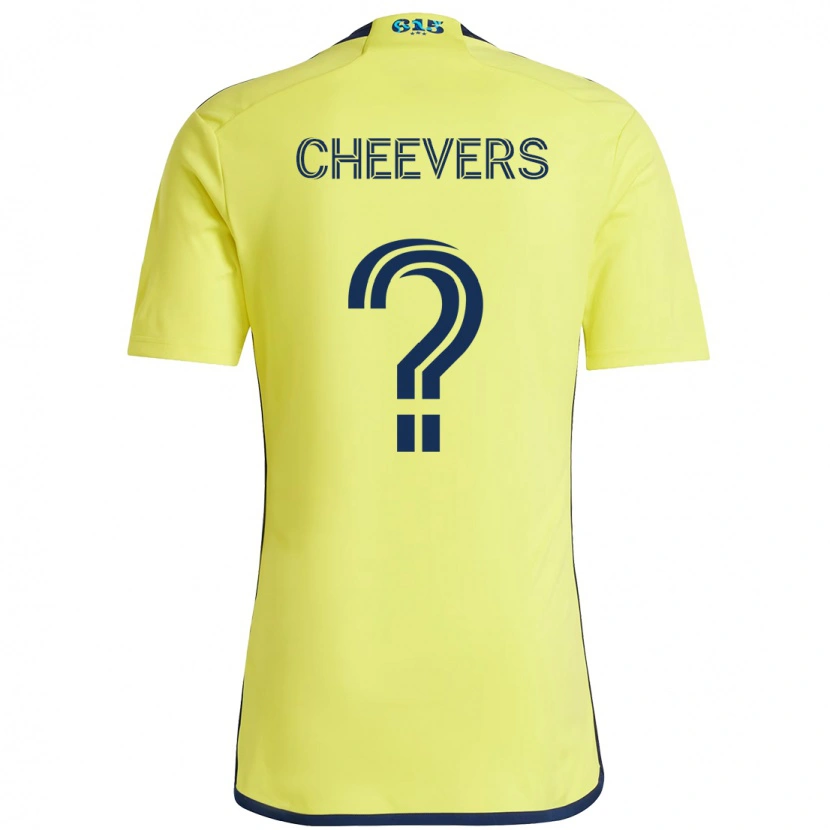 Danxen Niño Camiseta Scott Cheevers #0 Azul Marino Amarillo 1ª Equipación 2025/26 La Camisa México