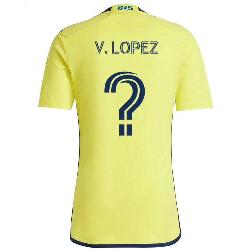 Danxen Niño Camiseta Alejandro Velazquez-Lopez #0 Azul Marino Amarillo 1ª Equipación 2025/26 La Camisa México