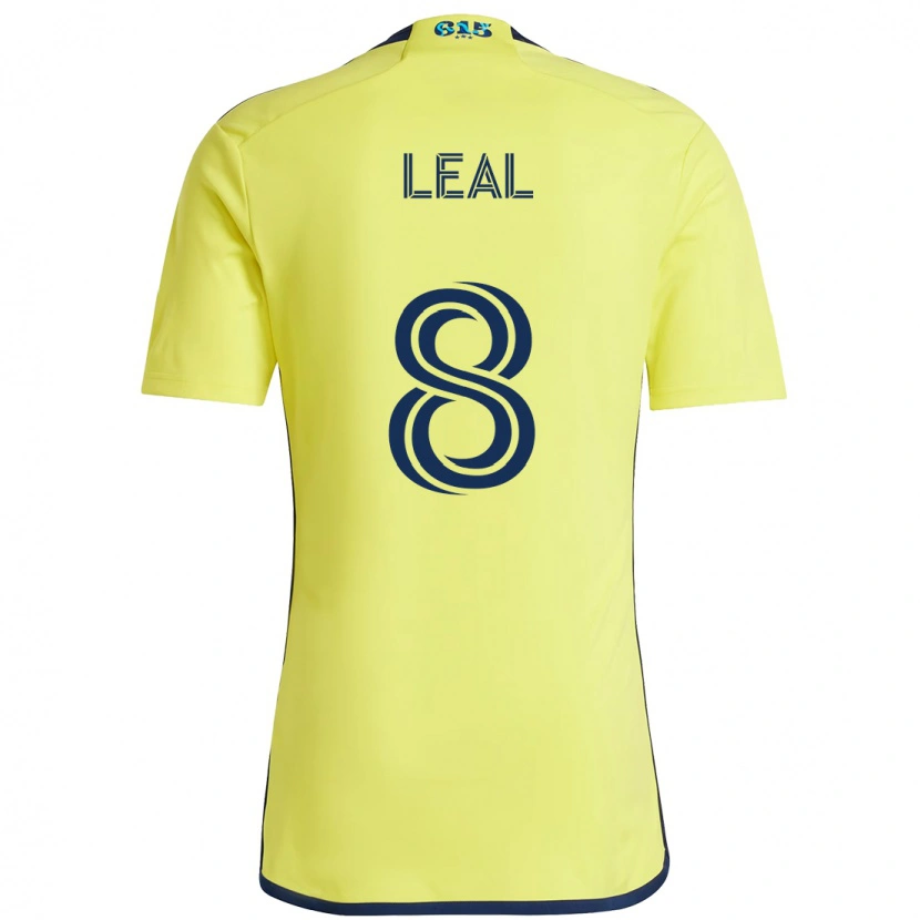 Danxen Niño Camiseta Randall Leal #8 Azul Marino Amarillo 1ª Equipación 2025/26 La Camisa México