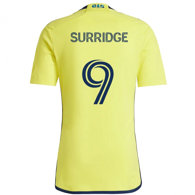 Danxen Niño Camiseta Sam Surridge #9 Azul Marino Amarillo 1ª Equipación 2025/26 La Camisa México
