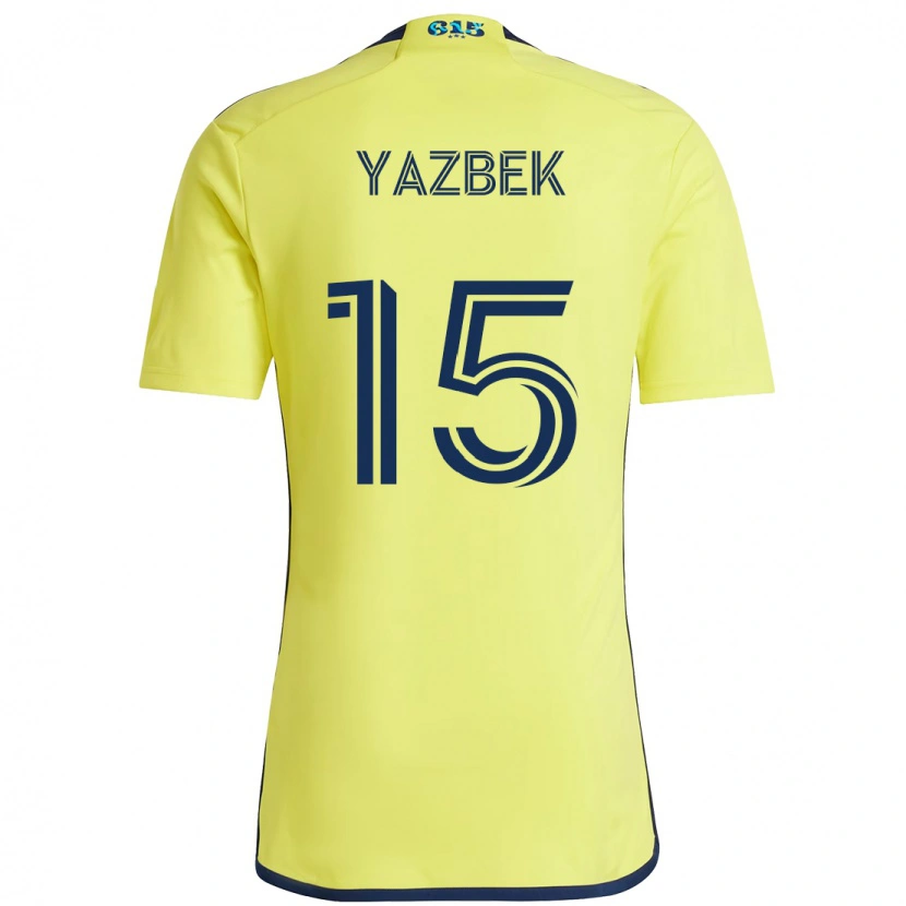 Danxen Niño Camiseta Patrick Yazbek #15 Azul Marino Amarillo 1ª Equipación 2025/26 La Camisa México