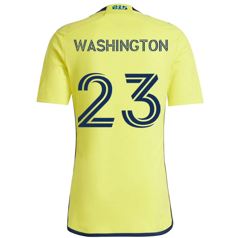 Danxen Niño Camiseta Taylor Washington #23 Azul Marino Amarillo 1ª Equipación 2025/26 La Camisa México