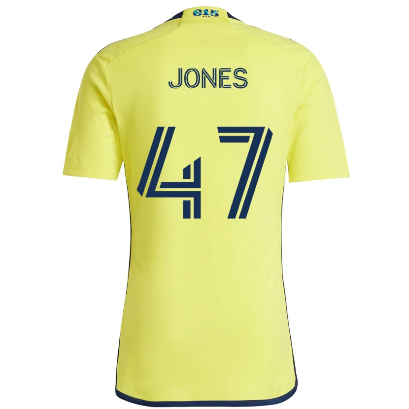Danxen Niño Camiseta Isaiah Jones #47 Azul Marino Amarillo 1ª Equipación 2025/26 La Camisa México