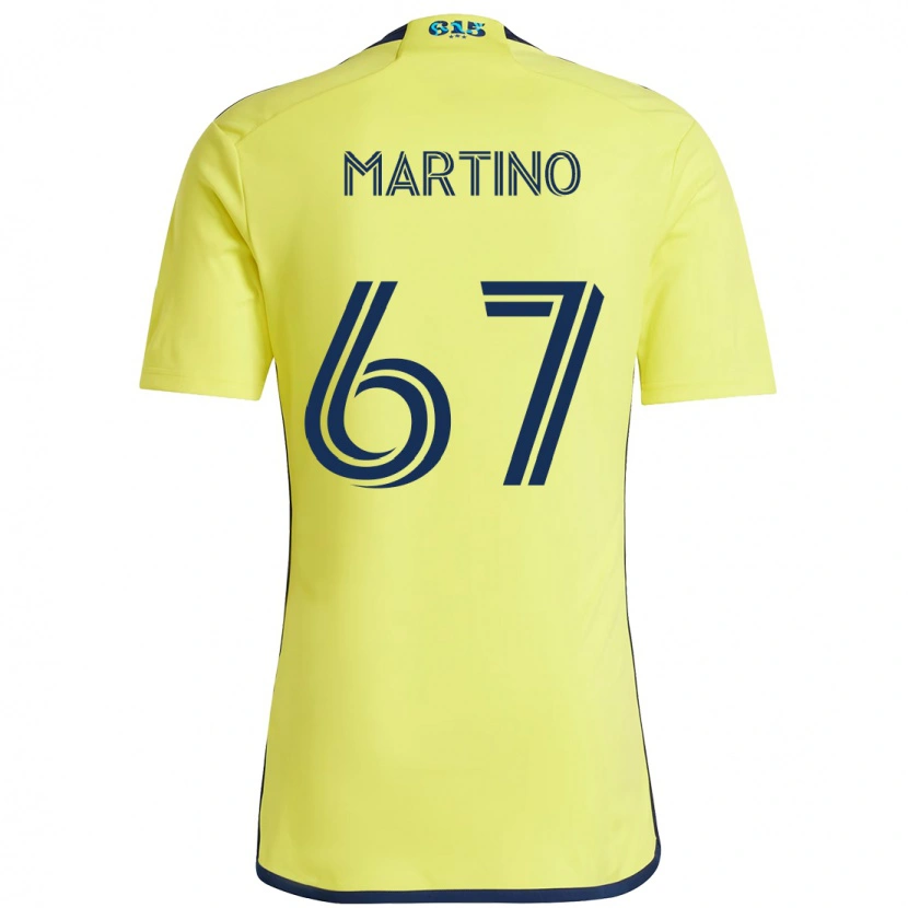 Danxen Niño Camiseta Ben Martino #67 Azul Marino Amarillo 1ª Equipación 2025/26 La Camisa México