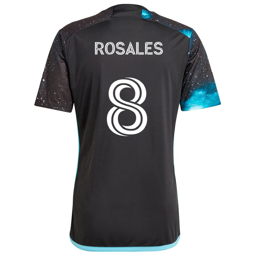 Danxen Niño Camiseta Joseph Rosales #8 Azul Celeste 1ª Equipación 2025/26 La Camisa México