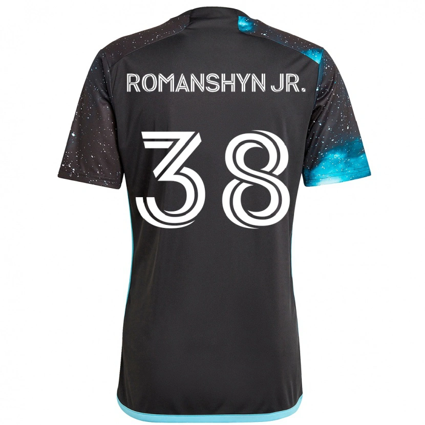 Danxen Niño Camiseta Kage Romanshyn Jr. #38 Azul Celeste 1ª Equipación 2025/26 La Camisa México