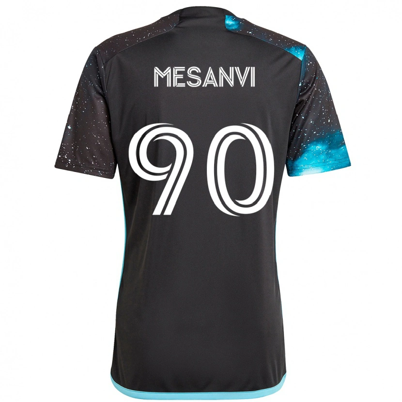 Danxen Niño Camiseta Loïc Mesanvi #90 Azul Celeste 1ª Equipación 2025/26 La Camisa México