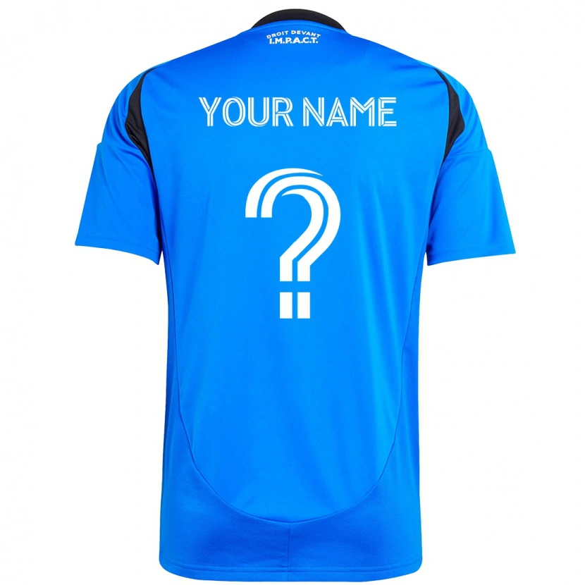 Danxen Niño Camiseta Su Nombre #0 Azul Celeste Azul Oscuro 1ª Equipación 2025/26 La Camisa México