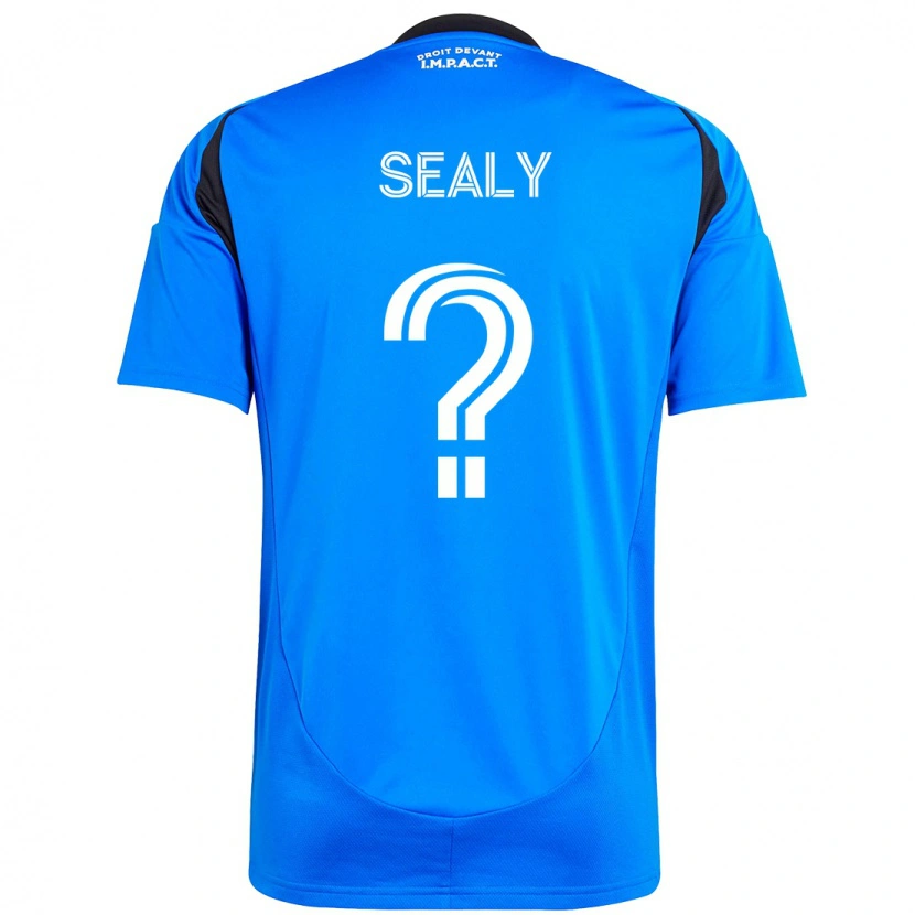 Danxen Niño Camiseta Dante Sealy #0 Azul Celeste Azul Oscuro 1ª Equipación 2025/26 La Camisa México