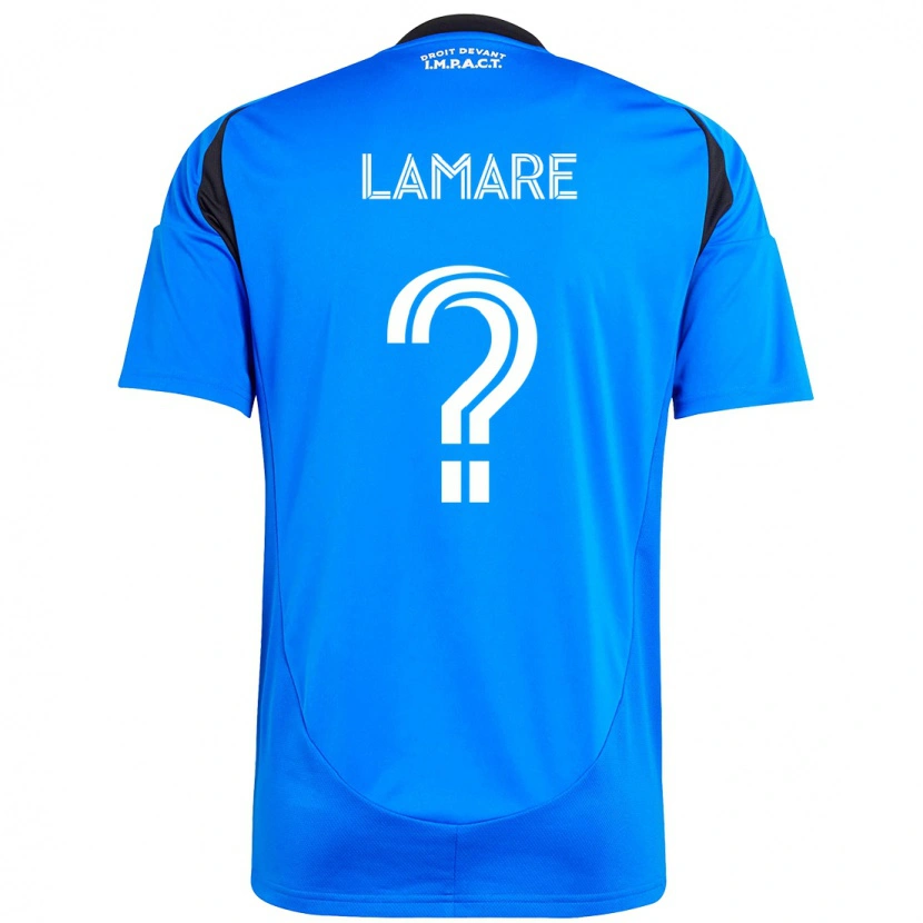 Danxen Niño Camiseta Samuel Lamare #0 Azul Celeste Azul Oscuro 1ª Equipación 2025/26 La Camisa México