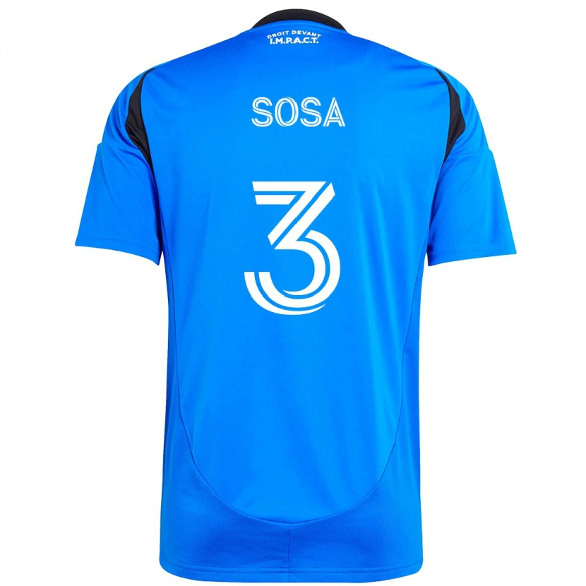 Danxen Niño Camiseta Joaquín Sosa #3 Azul Celeste Azul Oscuro 1ª Equipación 2025/26 La Camisa México