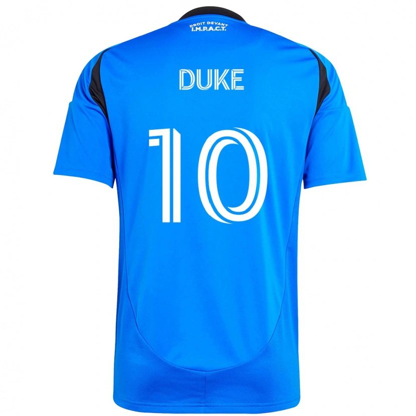 Danxen Niño Camiseta Bryce Duke #10 Azul Celeste Azul Oscuro 1ª Equipación 2025/26 La Camisa México